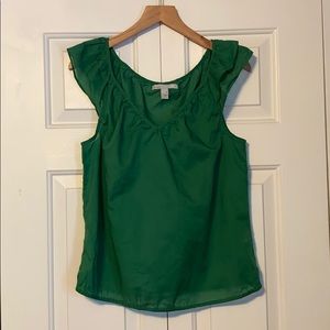 Green Flowy Tank Top